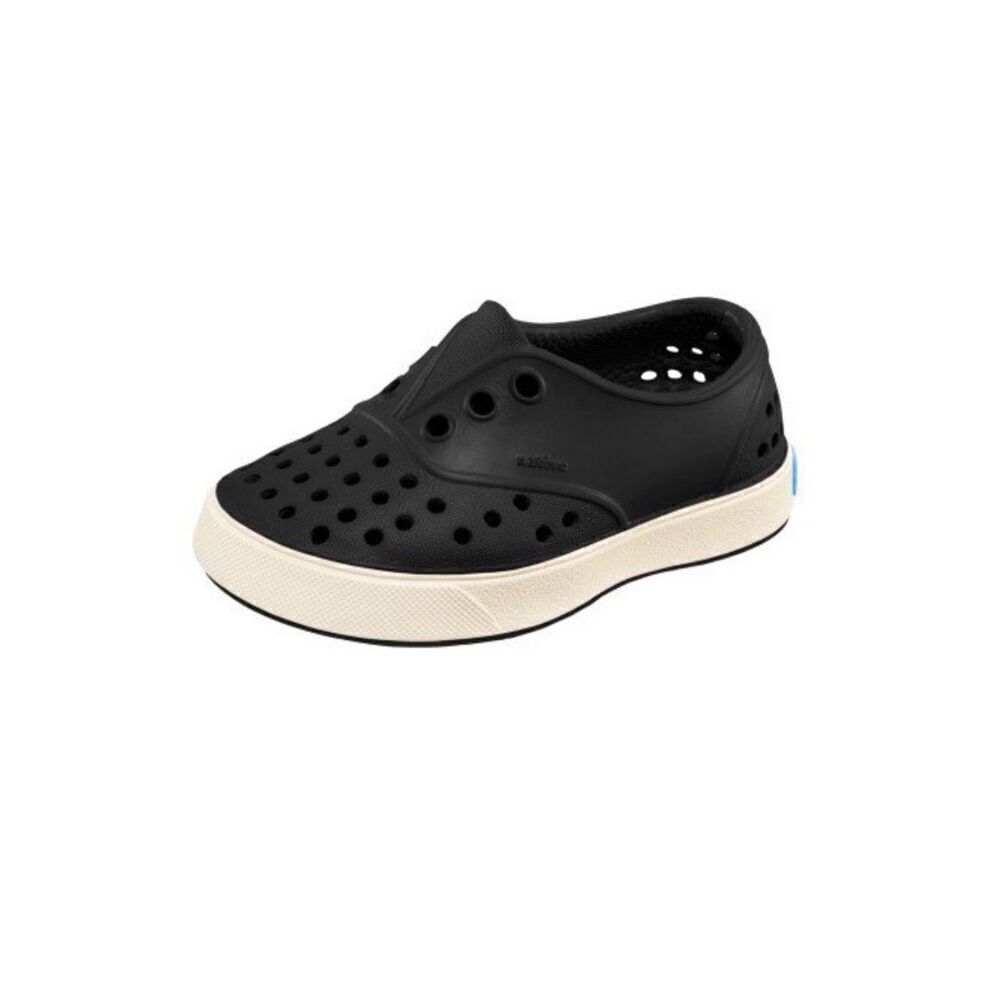 Native Miller Toddler Kids C7 Black and Cream Slip On Water Shoes